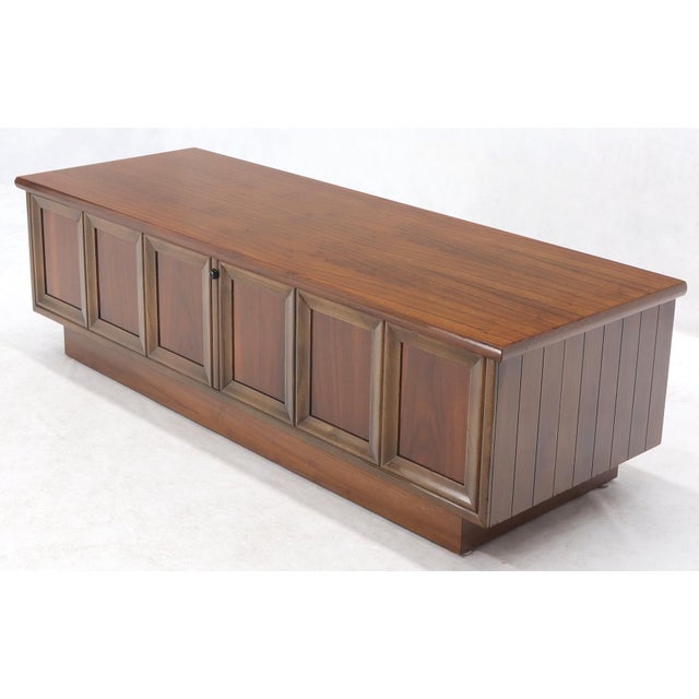 Walnut Cedar Lined MidCentury Modern Hope Chest by Lane Chairish