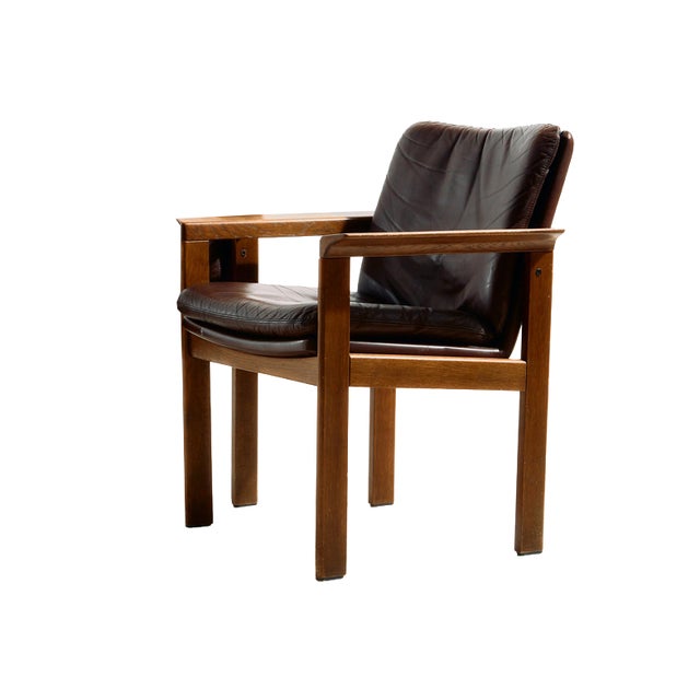 Oak Armchair by Laszlo Mazák for Wiesner-Hager, 1970s For Sale