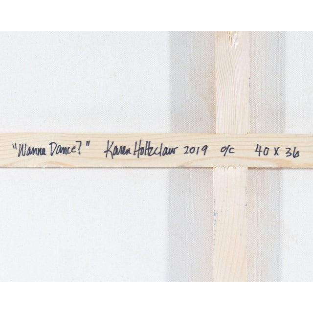 Purple 2019 “Wanna Dance” Oil on Canvas Painting by Karen Holtzclaw For Sale - Image 8 of 8