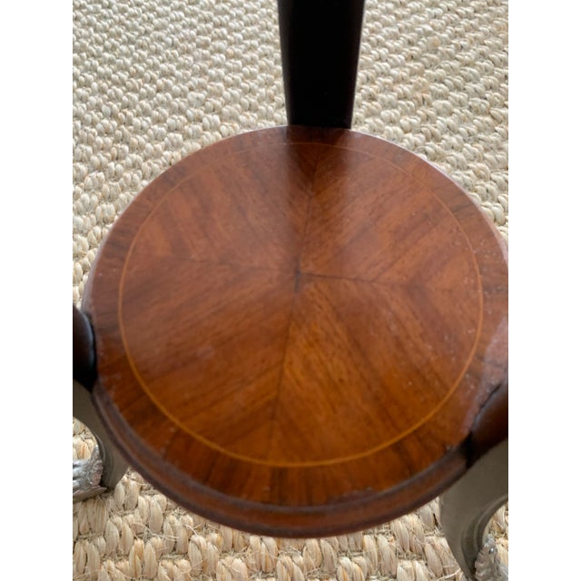 Chrome End Table Round Antique For Sale - Image 8 of 11