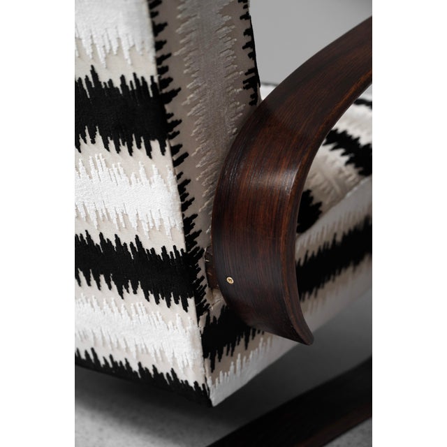 1960s Art Deco Tank Armchair attributed to Miroslav Navrátil, Former Czechoslovakia, 1960s For Sale - Image 5 of 9