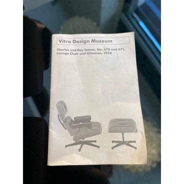 Vintage Miniature Lounge Chair and Ottoman Models by Charles and Ray Eames, 1956, Set of 2 For Sale - Image 12 of 13