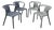 Grey Patio Chairs by Jasper Morrison for Magis, Set of 5 For Sale