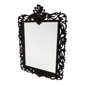 Friedman Brothers #7244 Monumental Black Lacquer Fancy Mirror