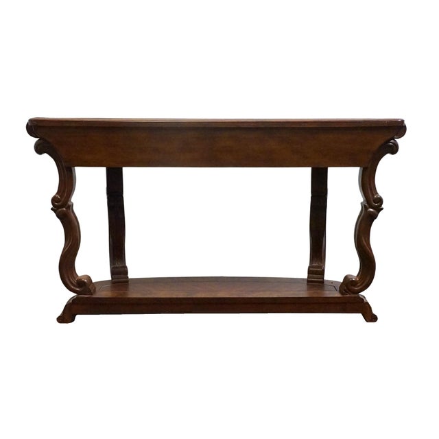 Aico Michael Amini Jane Seymour Platine De Royale Contemporary French Provincial 60" Console Table 09223-229 - Light Espresso Finish For Sale - Image 11 of 13