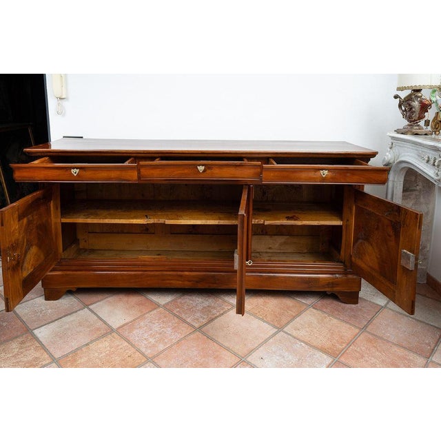 Antique 19th Century Provençal Walnut Sideboard with Hooded Top, France For Sale - Image 4 of 5