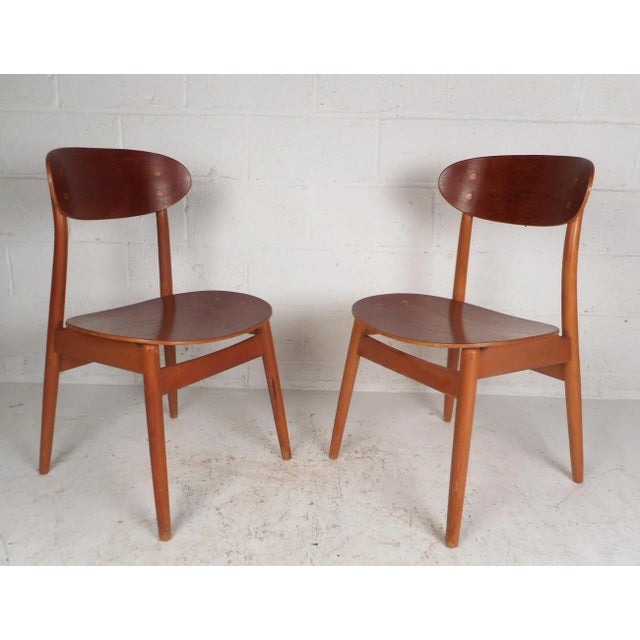 Mid-Century Modern Danish Chairs - a Pair For Sale - Image 11 of 11