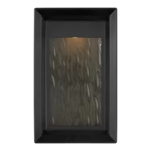 Sean Lavin by Visual Comfort Studio Urbandale 1-Light Outdoor Medium LED Lantern Sconce in Textured Black