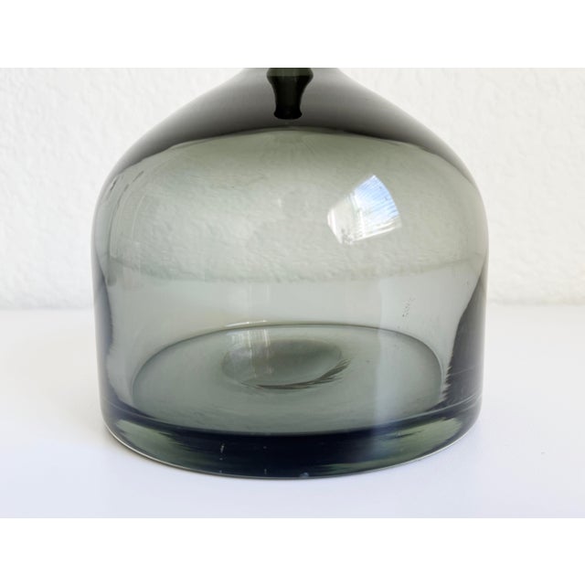 Mid 20th Century Smoked Glass Bottle Vase, Mid 20th Century For Sale - Image 5 of 10