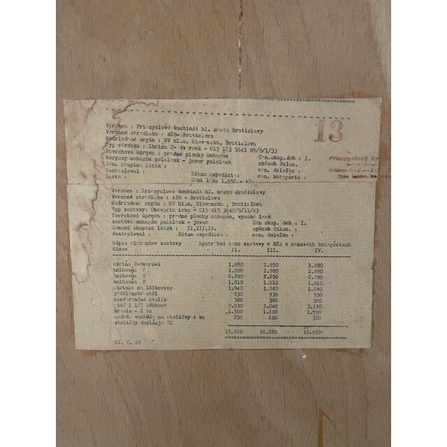 Vintage Two Door Closet by Primslove Kombinat Bratislava, 1965 For Sale - Image 7 of 9