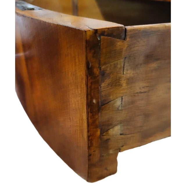 19th C Austrian / German Carved Column Biedermeier Oval Library Desk For Sale - Image 12 of 18