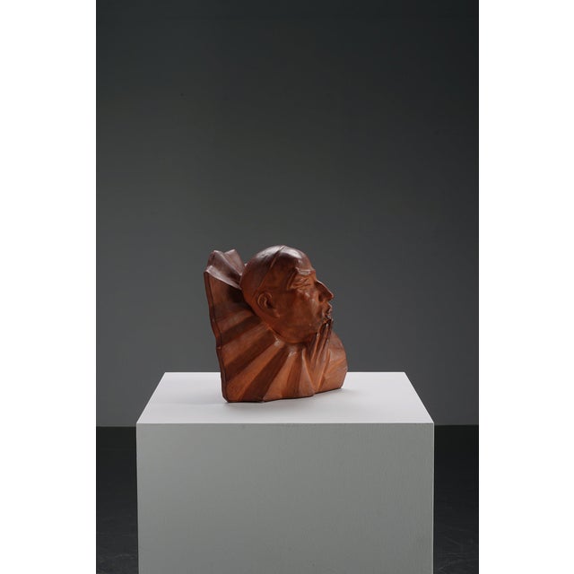 J. Crolard, Mephisto Bust Sculpture, 1960s For Sale - Image 3 of 12