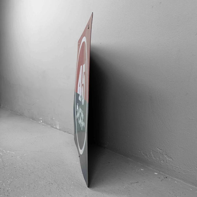 Shōwa Era 45 Whisky Sign in Enamel, Japan, 1980s For Sale - Image 6 of 9