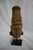 Hand Carved Stone Head of Indian Deity Statue on Stand For Sale - Image 9 of 12