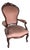 Antique Louis XV Armchair, Upholstered Fabric, Carved Wood, 20th Century For Sale
