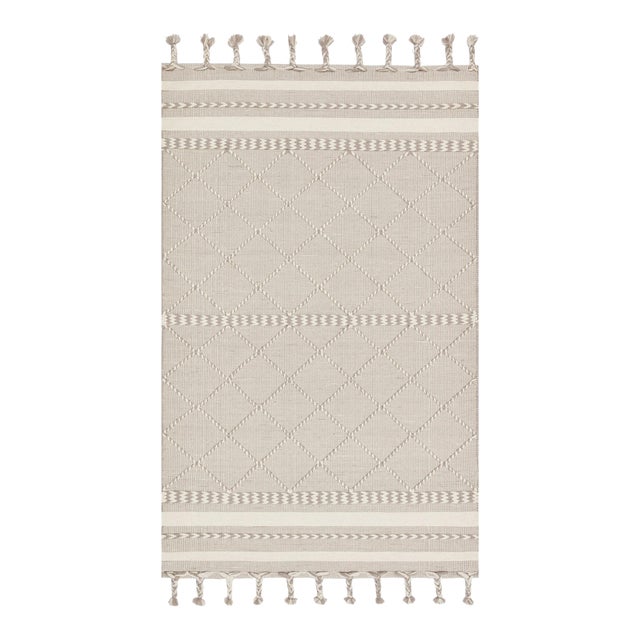 Sample - Loloi II Sawyer Rug, Silver - 18" x 18" For Sale