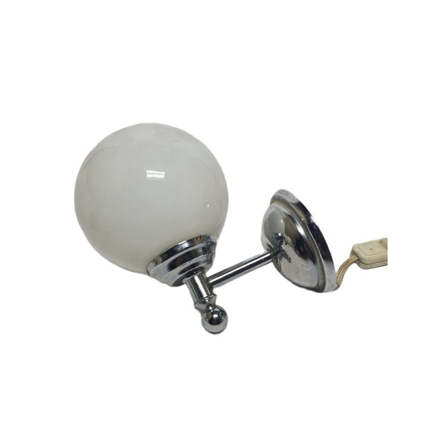 1950s Art Deco Wall Lamp, Poland, 1950s For Sale - Image 5 of 5