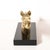 Mid-Century Horse Bust Sculpture W/ Flowing Mane in Polished Brass on Black Base For Sale - Image 4 of 11