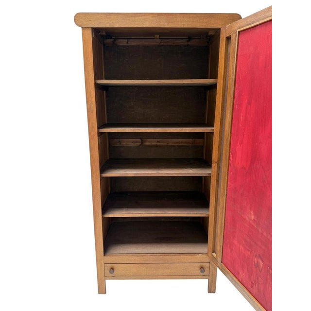 Art Deco Modernist One-Door Armoire by Cornelis Van Der Sluys, 1920s For Sale - Image 9 of 14
