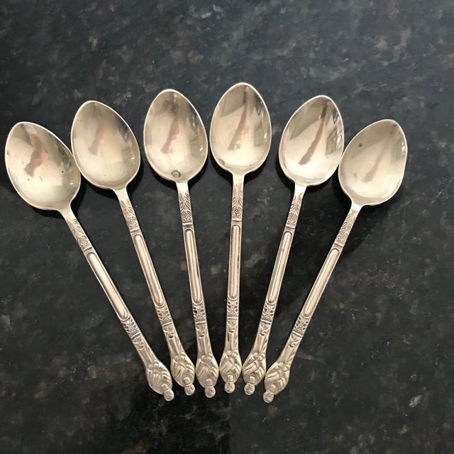 Vintage Set of English Silver Plated Apostle Tea Spoons, Set of 6 Chairish