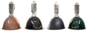 Vintage Industrial Pendant Lamps, 1990s, Set of 9