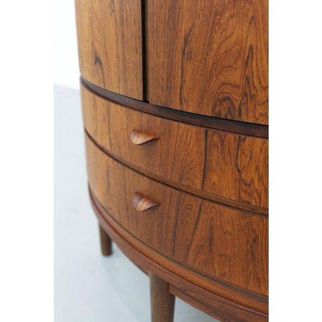 Mid-Century Modern Danish Bow Front Corner Cabinet, 1950s For Sale - Image 6 of 18
