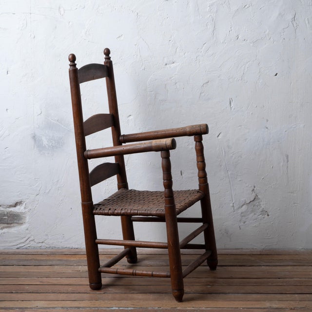 Brown Rock Hill, South Carolina Armchair, 19th Century For Sale - Image 8 of 18