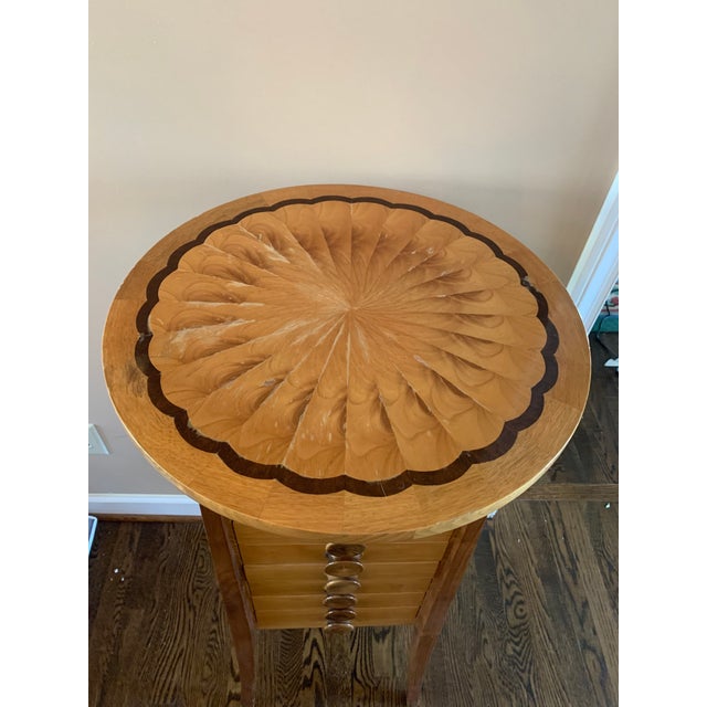 Vintage Butternut Wood Tilt Top Tall Table Chairish
