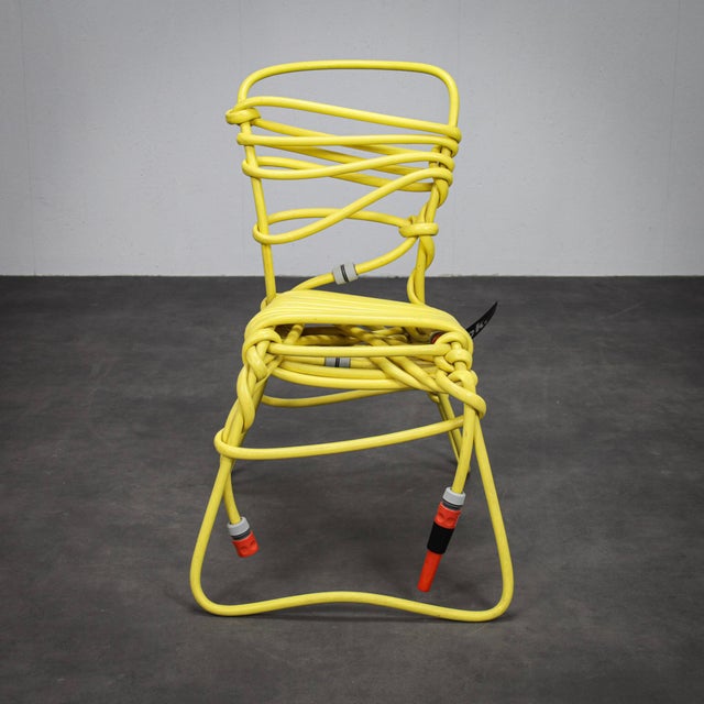 An expressive “hosepipe chair” designed by dutch designer sander bokkinga for bok in 2008. This example is one of only...