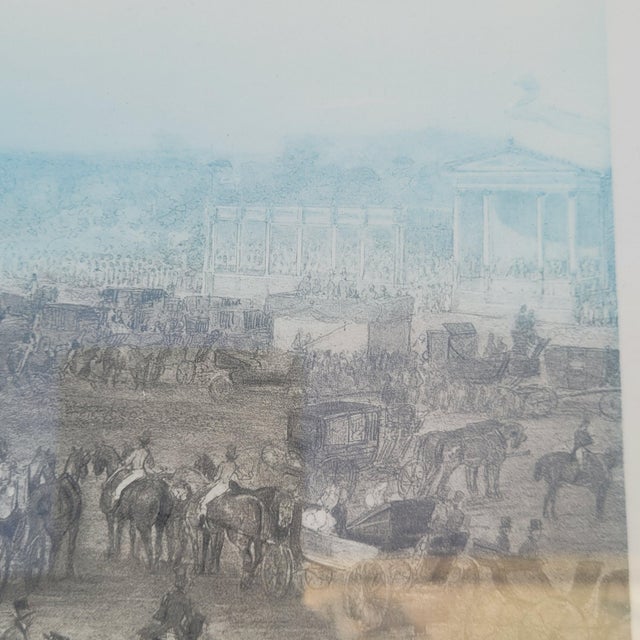 Unknown, Horse Races at Chantilly, 19th Century, Lithograph For Sale - Image 11 of 18