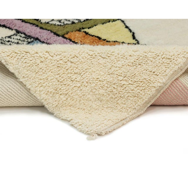 Early 21st Century Hand-Knotted Wool Rug by Azele Studio For Sale - Image 5 of 11