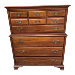 1960s Link Taylor Cherry Chest of Drawers Treasure House Solid Cherry