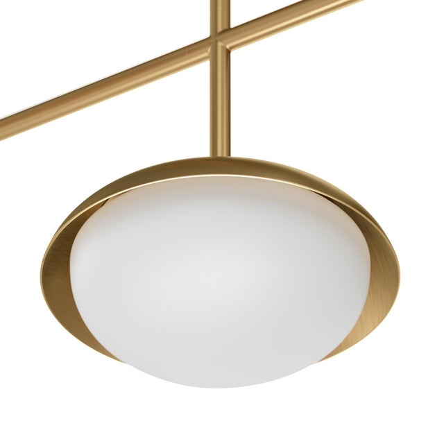 Metal Bond Linear Chandelier For Sale - Image 7 of 9