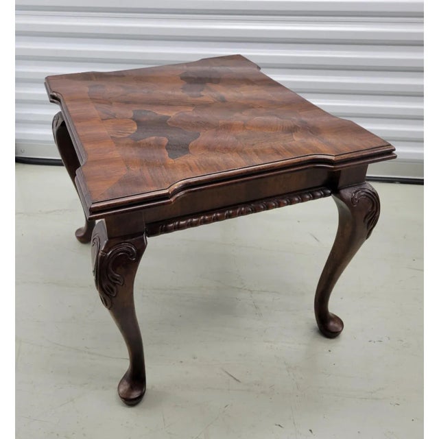 Mid 20th C Patchwork Burl Wood Side Table or Coffee Table For Sale In Raleigh - Image 6 of 7