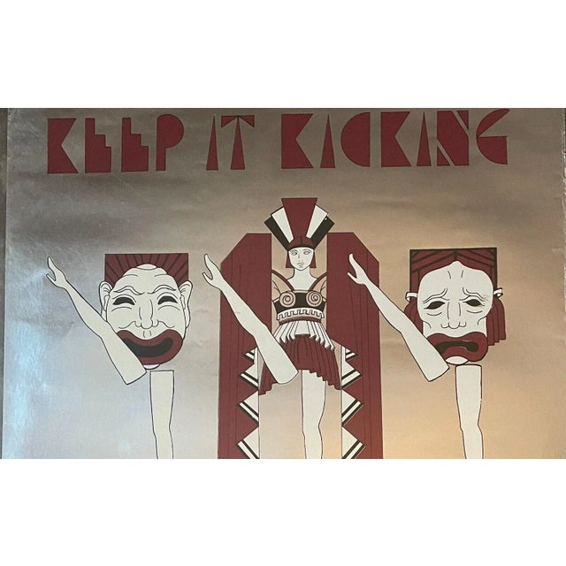 Rare 1978 Radio City Music Hall 'art Deco Interior' Rockettes Exhibition Poster For Sale - Image 4 of 9