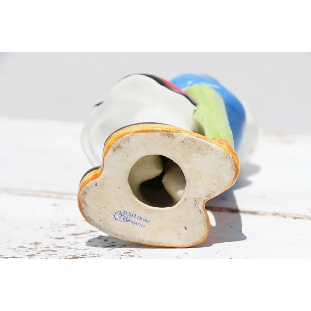 1940s Portuguese Traditional Earthenware Girl Figurine For Sale - Image 12 of 13