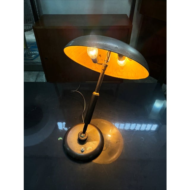 Ministerial Table Lamp by the Famous Giovanni Michelucci for Lariolux, 1950s For Sale - Image 6 of 9