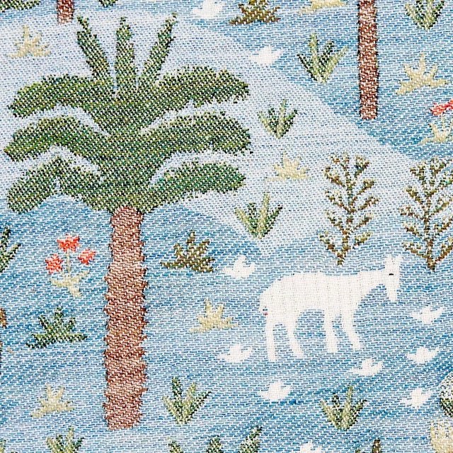 Traditional Sample - Schumacher Las Colinas Scenic Tapestry Fabric, Blue For Sale - Image 3 of 4