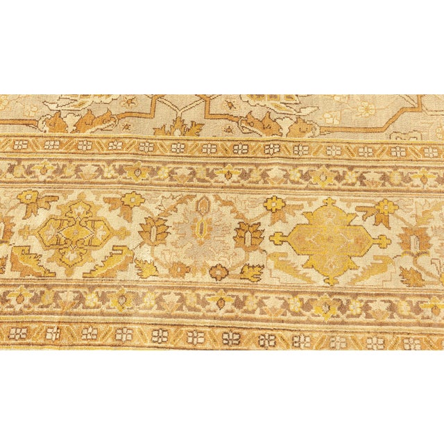 Antique Indian Amritsar Handmade Wool Rug For Sale - Image 4 of 9