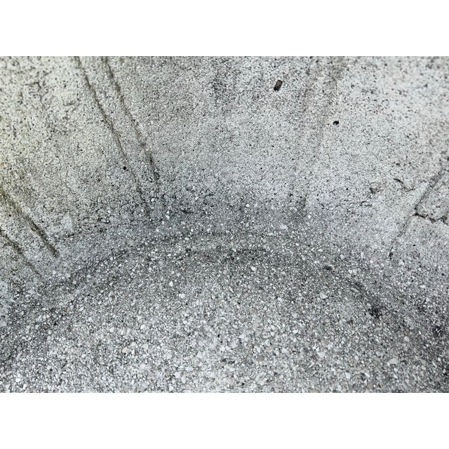 White Vintage Grotto Cement Stone Garden Chair For Sale - Image 8 of 8