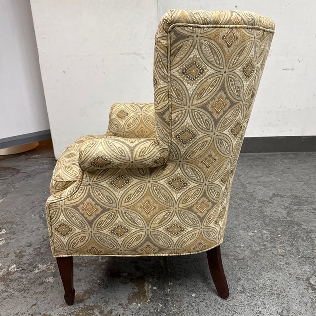 Channel Back Arm Chair, Vintage For Sale - Image 4 of 12