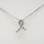 Silver Ribbon Pendant With Earth Mined Diamonds: Solid 14k White Gold - Fine Jewelry For Sale - Image 8 of 8