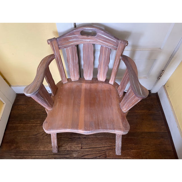 Wonderful vintage 1963 Attributed to A. Brandt Ranch Oak captains chair! There are no makers stamps on the chair. I do...