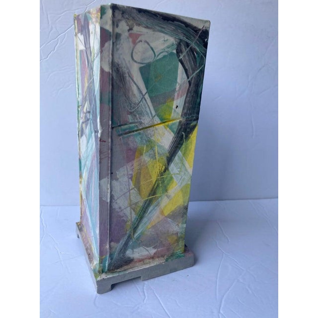 Abstract 1980s Peter Shire Ceramic / Pottery Vase Abstract / Splatter Design Vase For Sale - Image 3 of 6