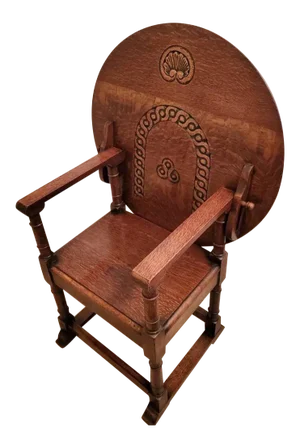 Antique Metamorphic Table Chair English Oak Tilt-Top Monks Bench