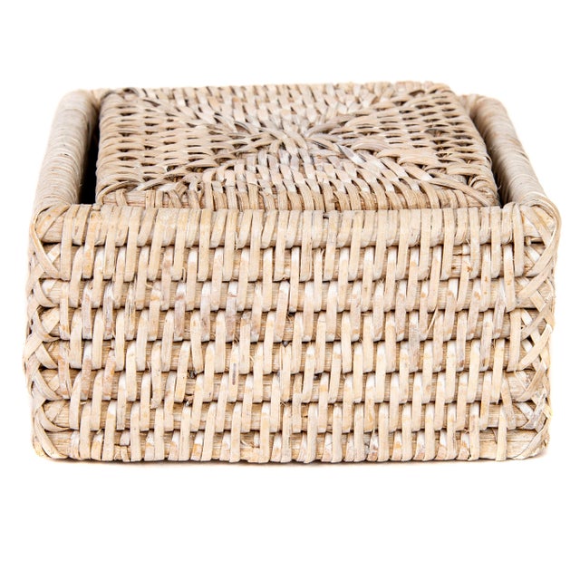 Artifacts Rattan hand woven rattan coasters provide the perfect accent to any table setting with a tight weave, durable...