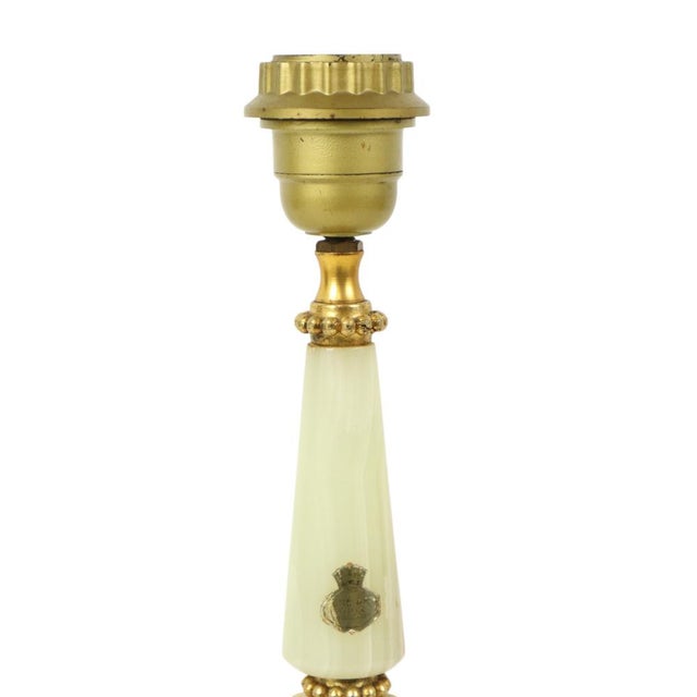 1950s Vintage Table Lamp in Onyx, Marble and Brass, 1950s For Sale - Image 5 of 14