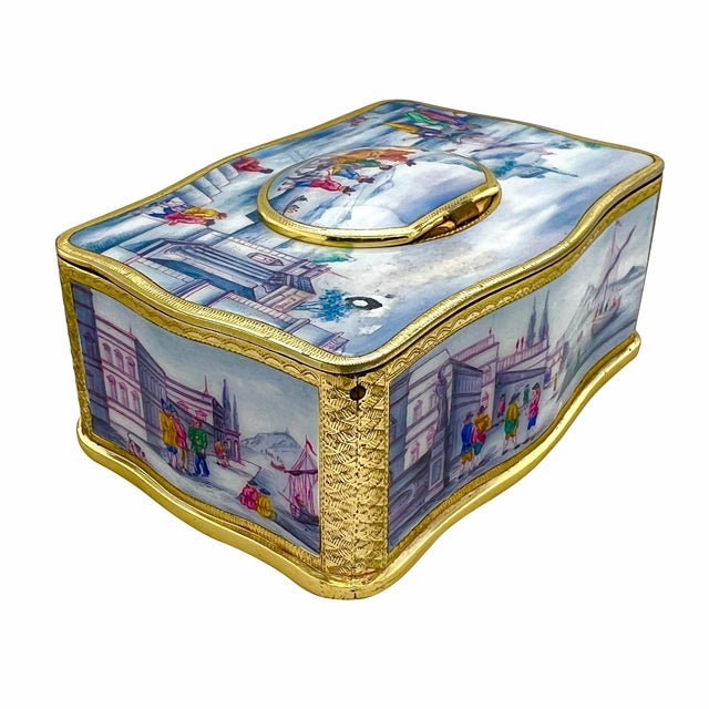 Traditional Karl Griesbaum Enamel Singing Bird Box Automaton For Sale - Image 3 of 11