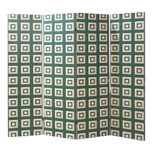 1970s Deco Four Panel Screen