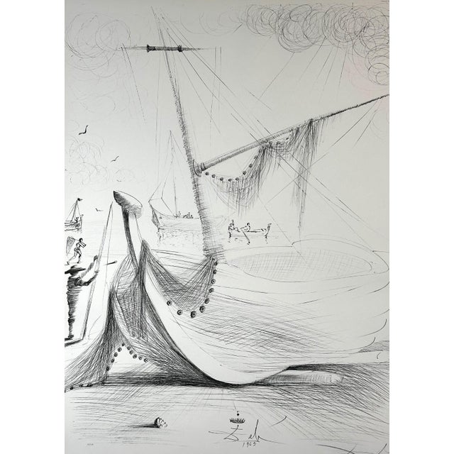 ARTIST: Salvador Dali TITLE: Departure of The Fisherman MEDIUM: Lithograph SIGNED: Hand Signed PUBLISHER: Sidney Lucas,...